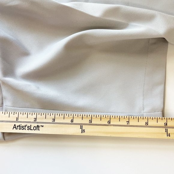 Roundtree & Yorke NEW Classic Fit Pleat Front Gray Shorts Travel Smart - Size 46 - Picture 7 of 7